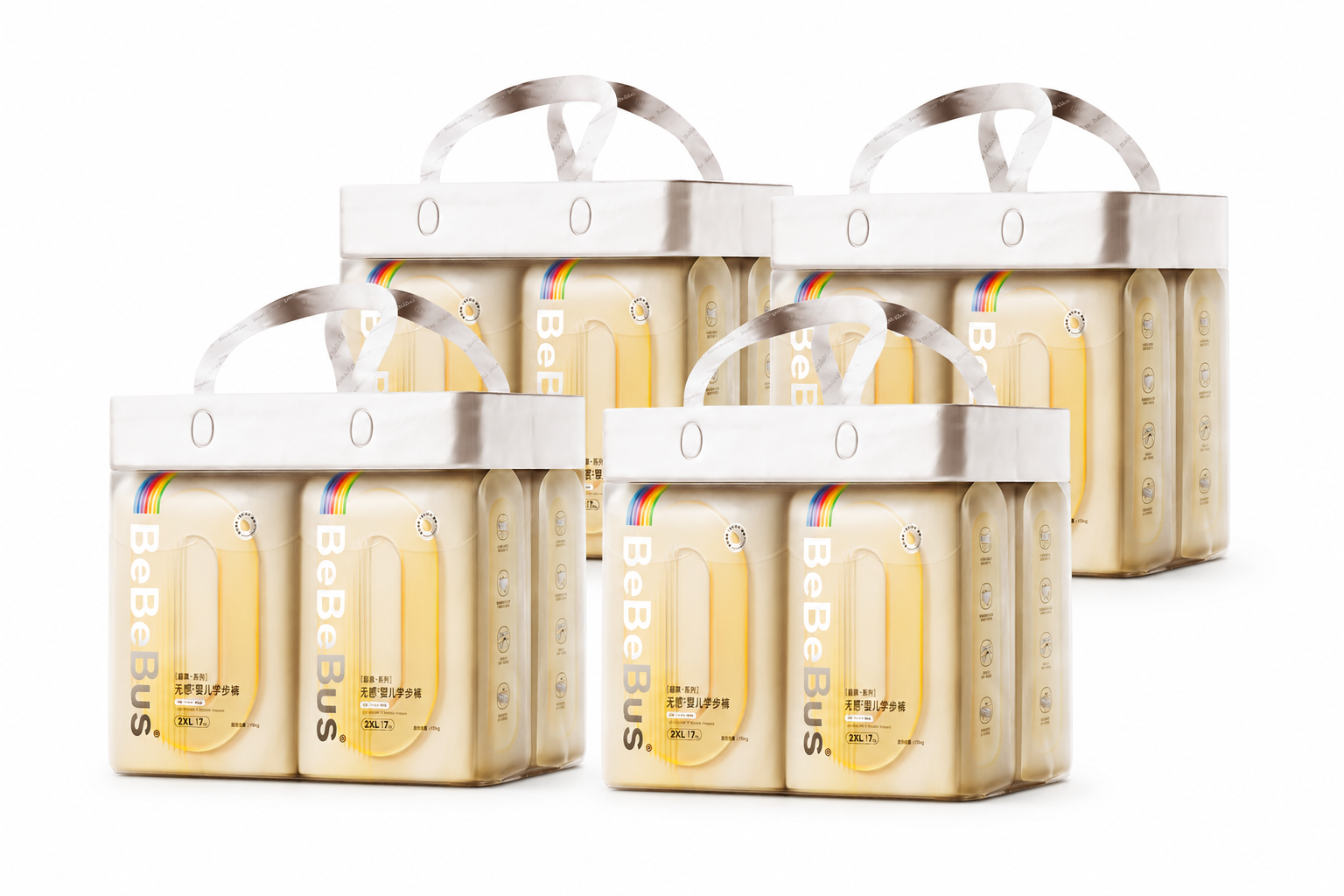Subscription – BeBeBus Zero+ Ultra Comfort Series | 4 Packs + 5 Packs of Wipes BeBeBus